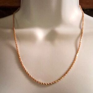 NWT,CERTIFIED,14k,Genuine, Solid Gold,High Polish,Diamond Cut,Rope Chain,UNISEX